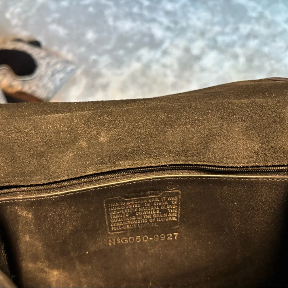 Coach Black Leather Crossbody Bag Willis / Station Bag #9927 - Picture 6 of 6
